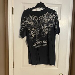 Affliction Dark Skull Graphic Tee